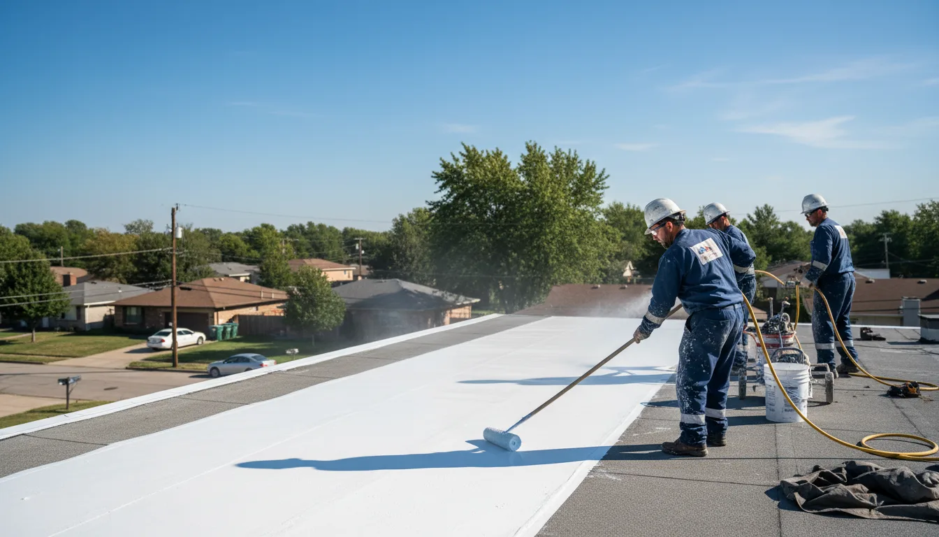Commercial roof coating in Franklin, PA near me